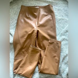 LIKE NEW Vegan Leather A&F leggings